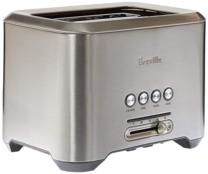 An image of Breville 1800W Stainless Steel 2-Slice 5-Mode Long Slot Toaster | The Top Toasters 