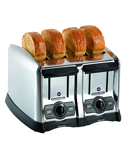 An image related to Hamilton Beach 120V 4-Slice Chrome Wide Slot Toaster