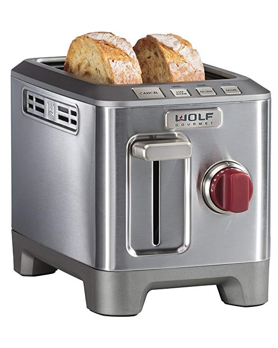 An image related to Wolf Gourmet 2-Slice Red Wide Slot Toaster