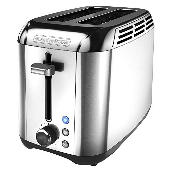 An image related to BLACK+DECKER Stainless Steel 2-Slice Silver Wide Slot Toaster