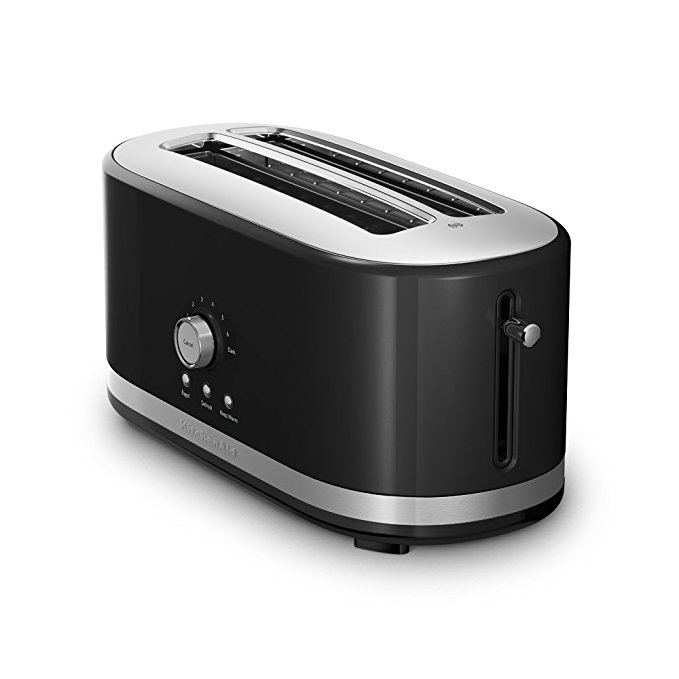 An image of KitchenAid 4-Slice Black 7-Mode Long Slot Toaster