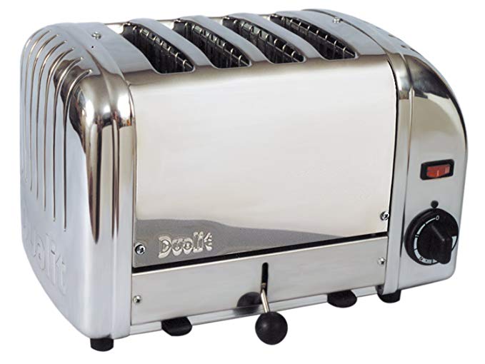 An image of Dualit CTS-4 1750W Stainless Steel Toaster | The Top Toasters 