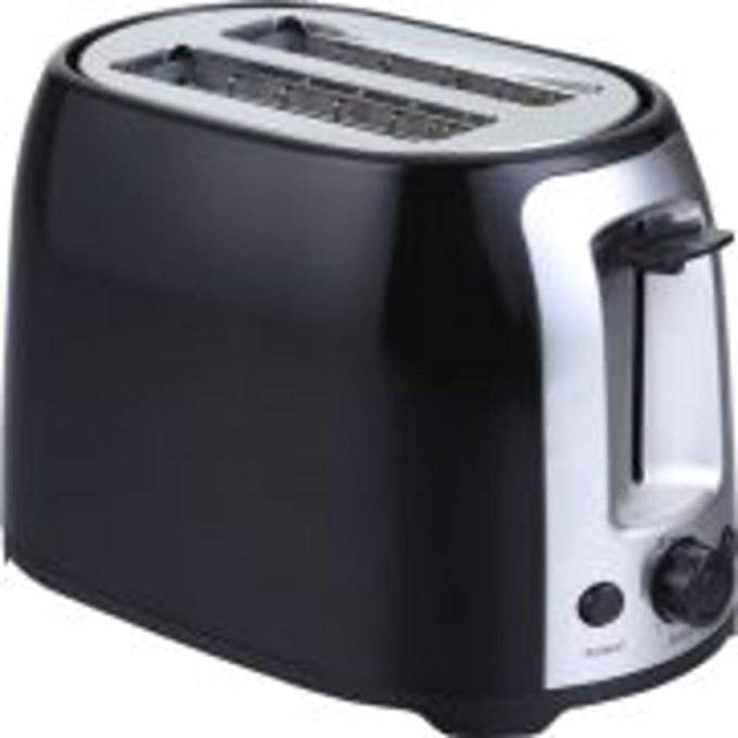 An image related to Brentwood 800W Stainless Steel 2-Slice Black Cool Touch Wide Slot Toaster