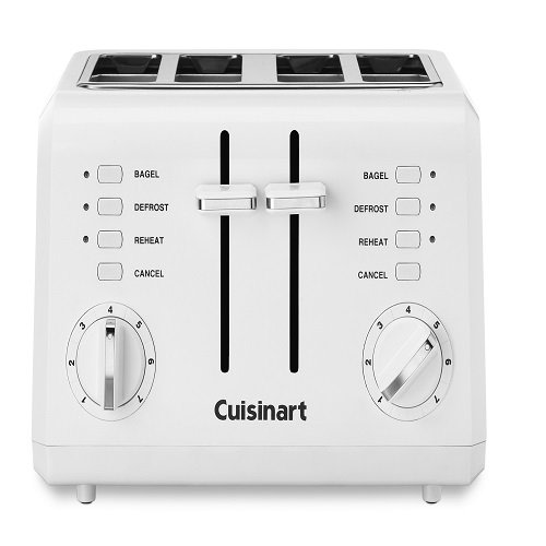 An image related to Cuisinart 4-Slice White 9-Mode Compact Cool Touch Wide Slot Toaster