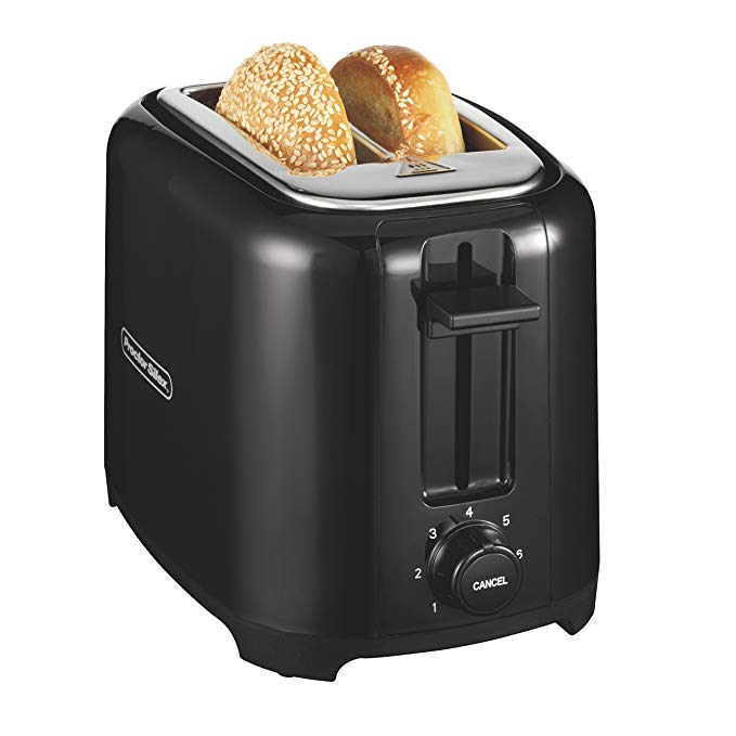 An image of Proctor Silex 2-Slice Black 7-Mode Cool Touch Wide Slot Toaster