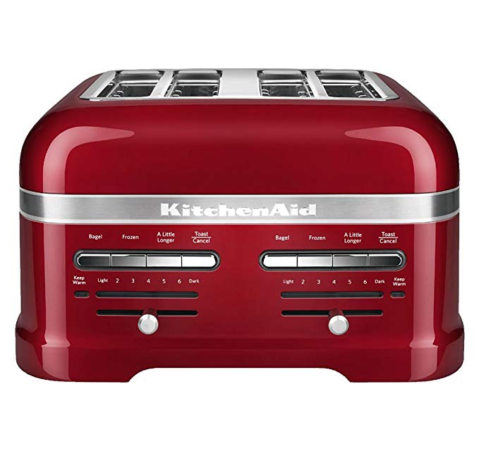 An image of KitchenAid 4-Slice Red 7-Mode Toaster | The Top Toasters 