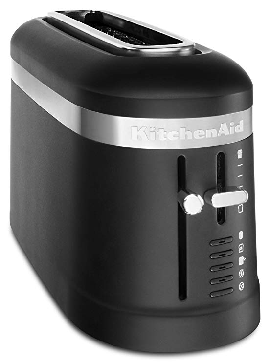 An image of KitchenAid 2-Slice Black Long Slot Toaster