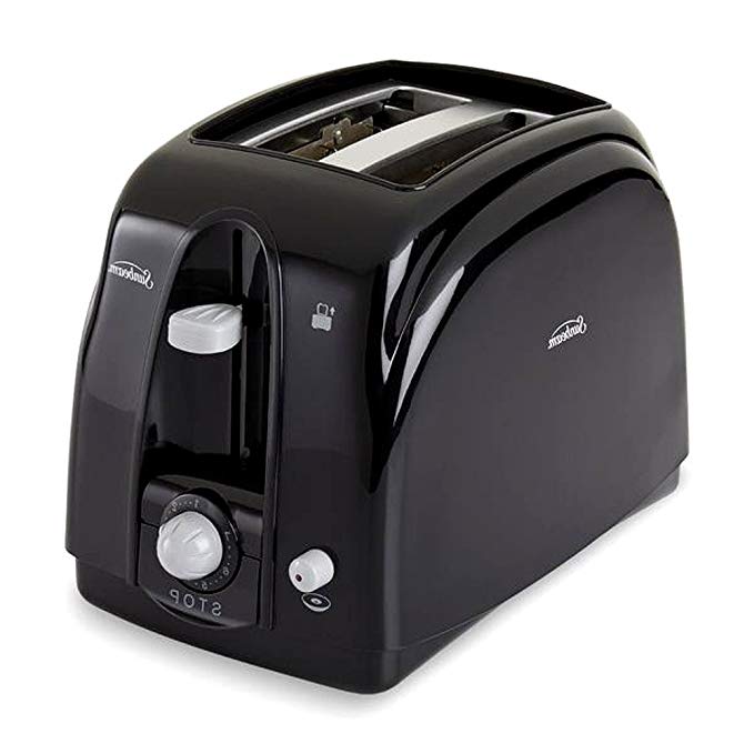 An image of Sunbeam Stainless Steel 2-Slice Black 7-Mode Cool Touch Toaster | The Top Toasters 