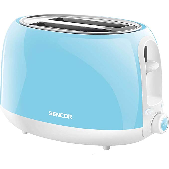 An image of Sencor 2-Slice Pastel Blue Cool Touch Toaster | The Top Toasters 