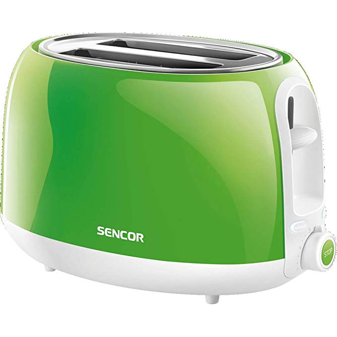 An image of Sencor STS 2701GR-NAA1 2-Slice Green Cool Touch Toaster | The Top Toasters 