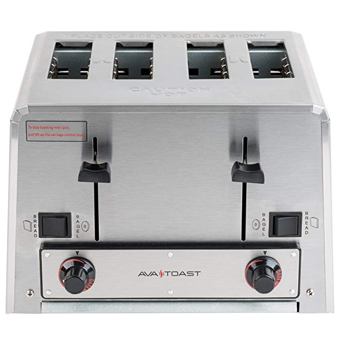 An image of Avatoast THD27240 2700W 4-Slice Wide Slot Toaster