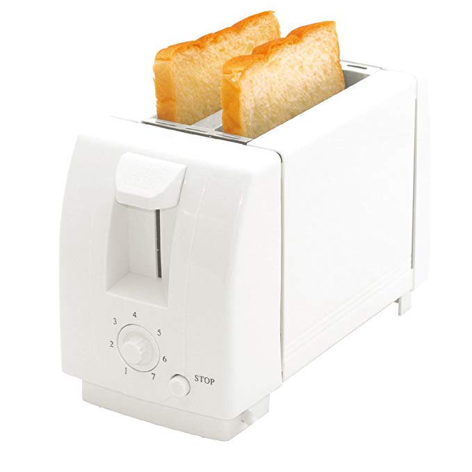 An image of Choicelife 2-Slice White 7-Mode Cool Touch Wide Slot Toaster | The Top Toasters 