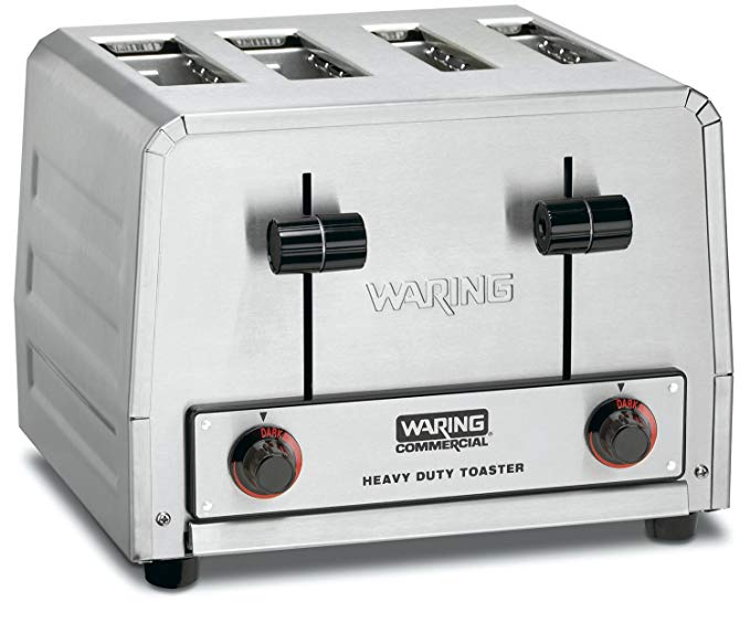 An image of Waring WCT815 2025W Stainless Steel Wide Slot Toaster | The Top Toasters 