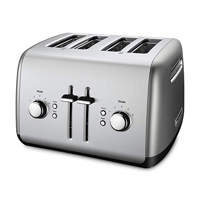 An image related to KitchenAid KMT411CU 4-Slice Silver Wide Slot Toaster