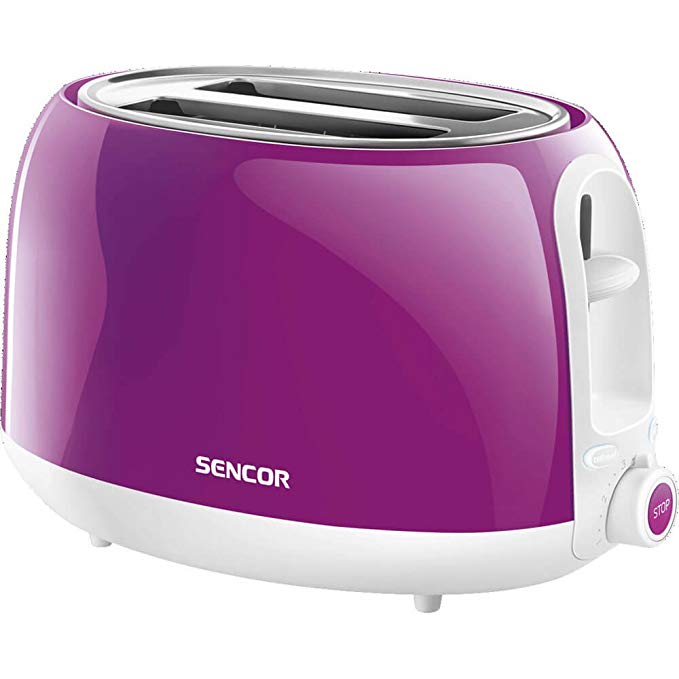 An image of Sencor STS 2705VT-NAA1 2-Slice Purple 8-Mode Cool Touch Toaster | The Top Toasters 