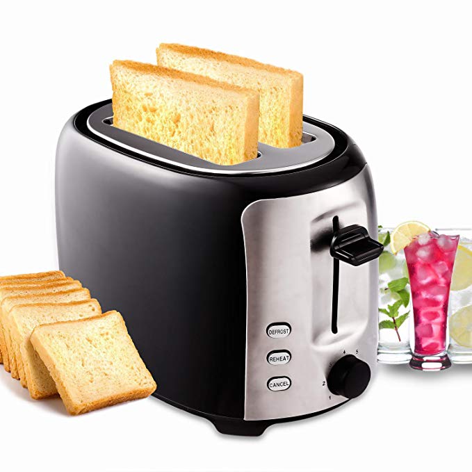 An image related to Cosway 800W Stainless Steel 2-Slice 7-Mode Cool Touch Toaster