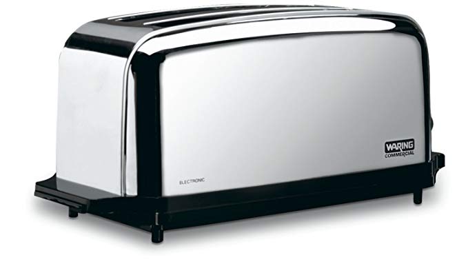 An image of Waring 1800W 4-Slice Silver Long Slot Toaster | The Top Toasters 