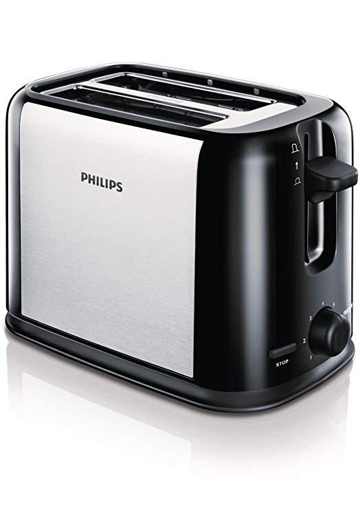 An image of Philips 870W Stainless Steel Silver 7-Mode Cool Touch Toaster