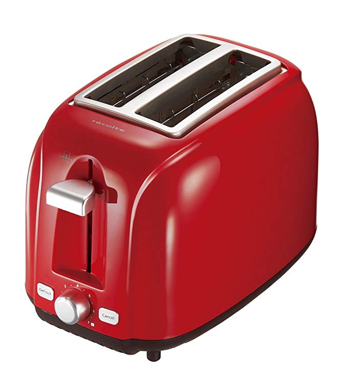 An image related to Recolte RPT-1R 800W Red Wide Slot Toaster