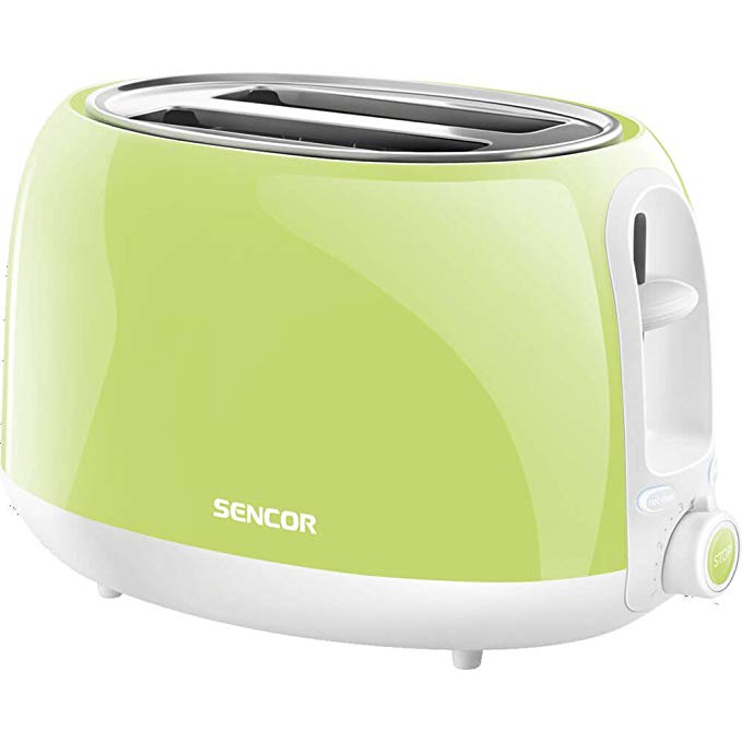 An image of Sencor STS 37GG-NAA1 2-Slice Pastel Lime Green Cool Touch Toaster