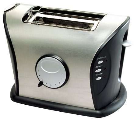 An image related to Frigidaire 850W Stainless Steel 2-Slice Wide Slot Toaster