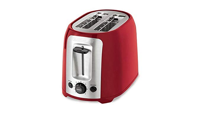 An image of BLACK+DECKER 2-Slice Red 7-Mode Toaster | The Top Toasters 