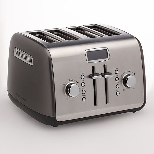 An image of KitchenAid KMT422QG 4-Slice Liquid Graphite Toaster | The Top Toasters 