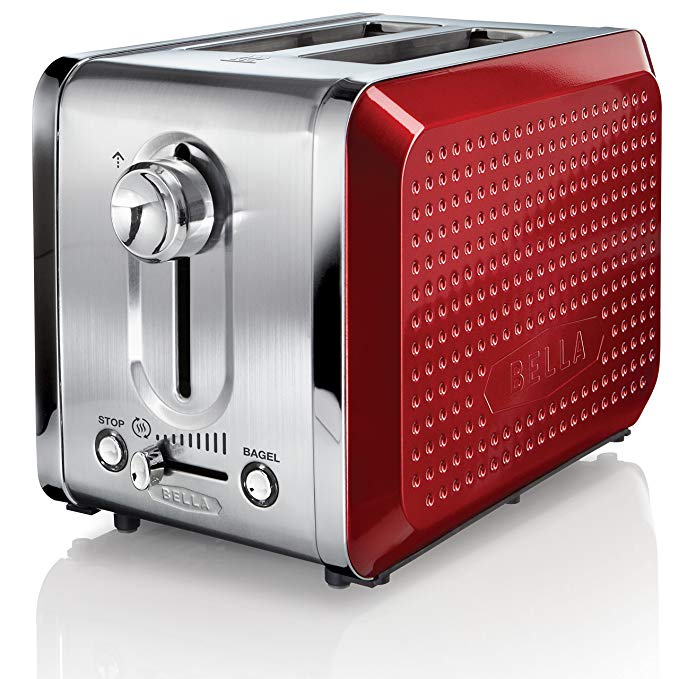 An image related to BELLA 2-Slice Red Long Slot Toaster