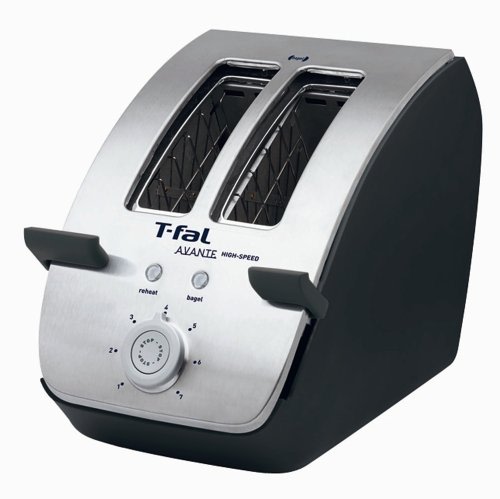 An image related to T-Fal 1200W 2-Slice Black 7-Mode Wide Slot Toaster