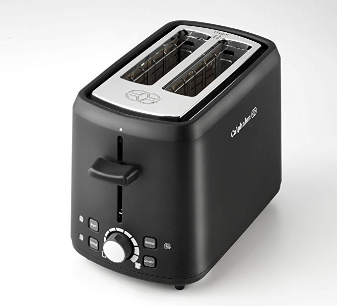 Calphalon 2Slice Black Cool Touch Wide Slot Toaster The Top Toasters
