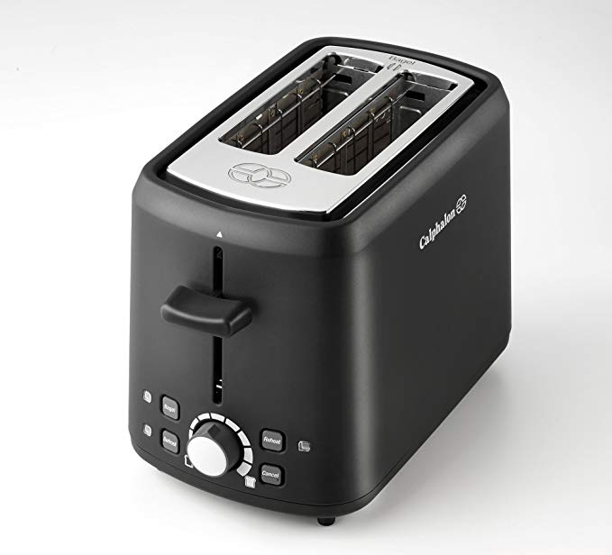 Calphalon 2-Slice Black Cool Touch Wide Slot Toaster | The Top Toasters