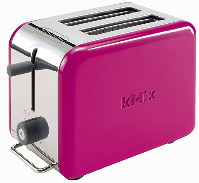 An image of DeLonghi 2-Slice Magenta Long Slot Toaster