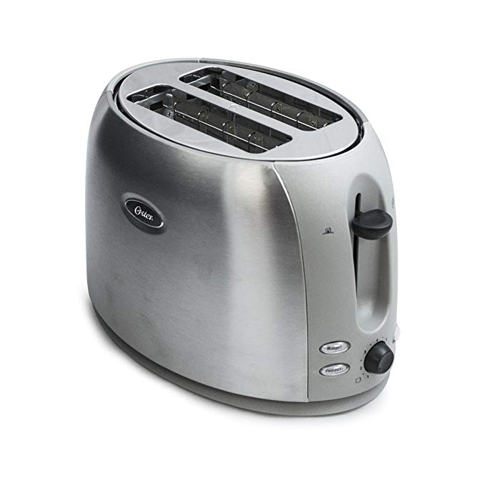 An image of Oster 2-Slice Silver 7-Mode Wide Slot Toaster