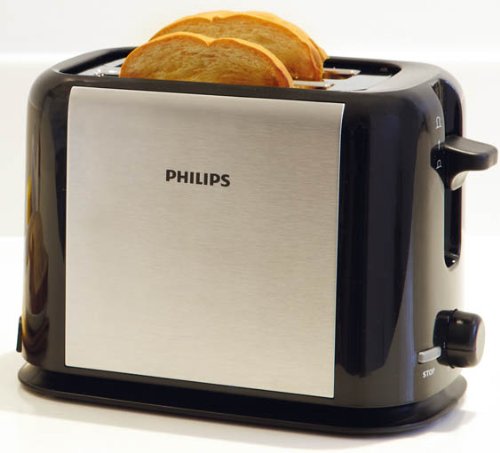 An image related to Philips 950W Stainless Steel Metal 7-Mode Cool Touch Toaster