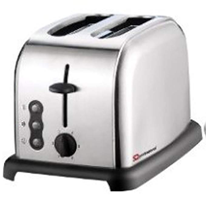 An image of Tesco Stainless Steel 2-Slice Silver Toaster | The Top Toasters 