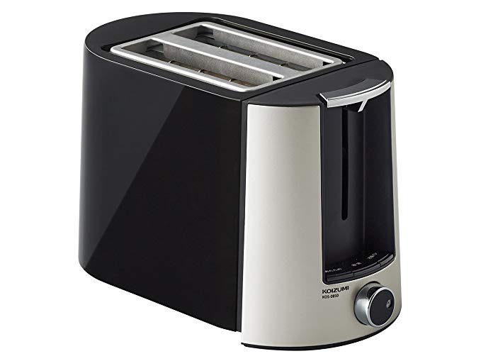 An image of Koizumi KOS-0850K 800W Black 6-Mode Compact Toaster | The Top Toasters 