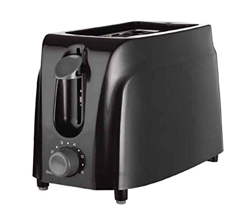 An image of DormCo 2-Slice Black 6-Mode Cool Touch Wide Slot Toaster | The Top Toasters 