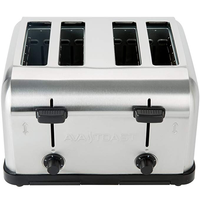 Toastmaster HT424 4 Slice Commercial Combination Bread and Bagel Pop-Up  Toaster - 208/240V, 1700/2200W