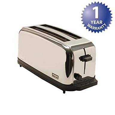 An image of Waring 222-1275 1500W Stainless Steel Toaster | The Top Toasters 