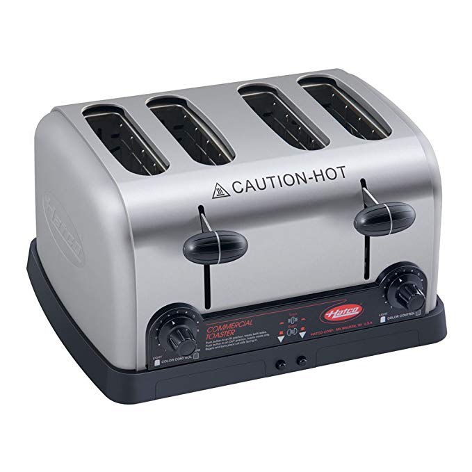 An image of Hatco TPT-208 2700W 4-Slice Wide Slot Toaster