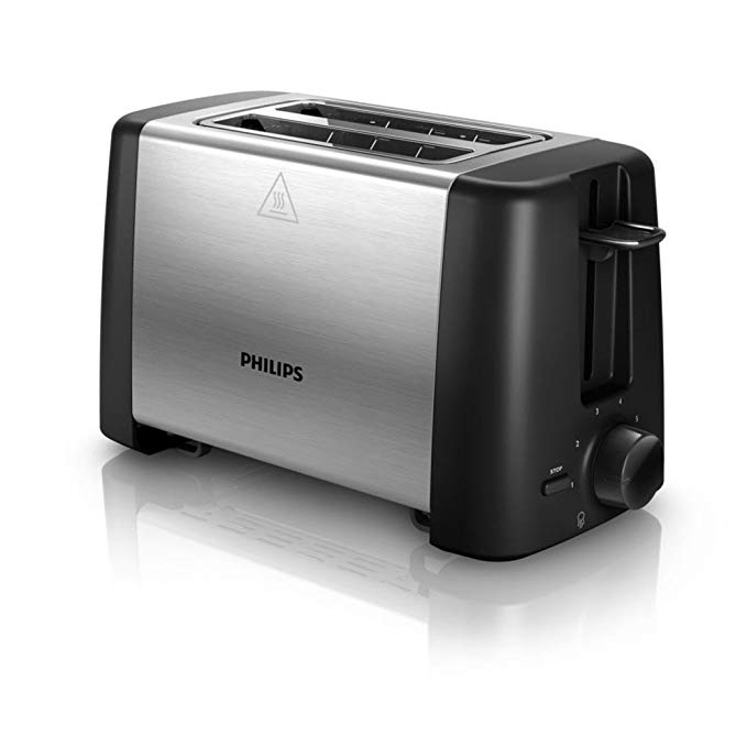 An image of Philips HD4826 800W Stainless Steel 7-Mode Compact Toaster