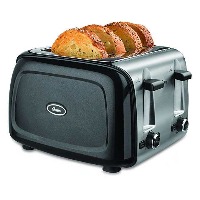 Oster 4-Slice Toaster, Stainless Steel 