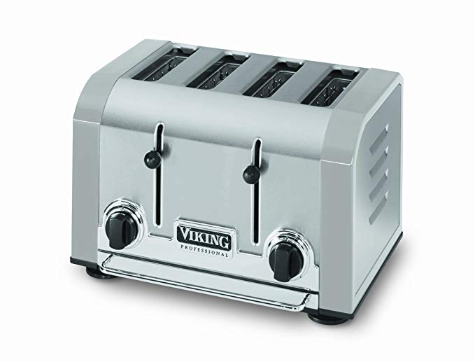 An image of Viking 1000W Gray Wide Slot Toaster | The Top Toasters 