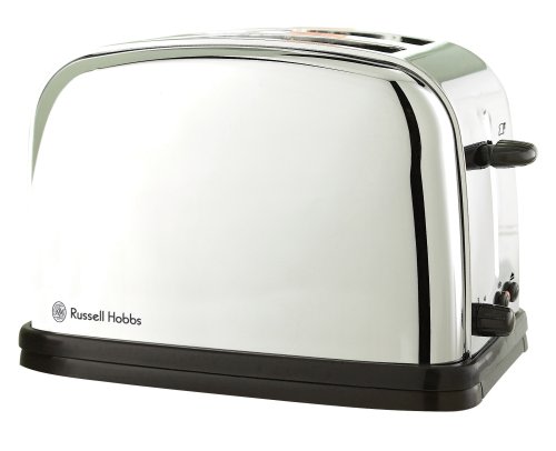 Russell Hobbs 1200W Stainless Steel 2-Slice Modern Silver 6-Mode