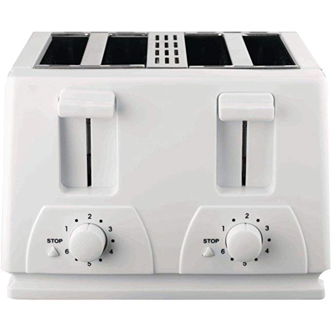 An image of Brentwood 4-Slice White 6-Mode Toaster | The Top Toasters 