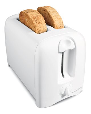 An image of Hamilton Beach 2-Slice White Wide Slot Toaster | The Top Toasters 