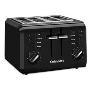 An image related to Cuisinart 4-Slice Classic Black 7-Mode Compact Wide Slot Toaster