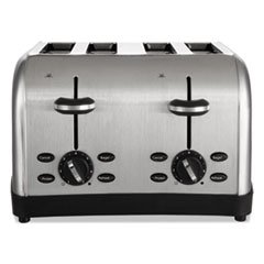 An image of Sunbeam 4-Slice Gray Wide Slot Toaster