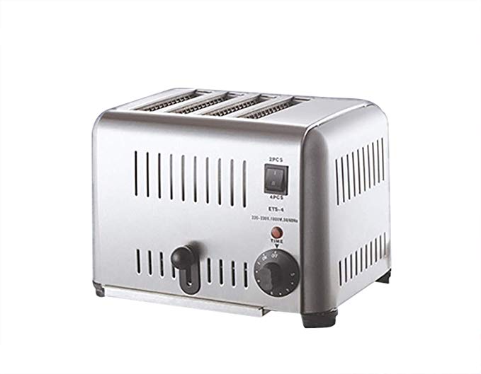 An image related to JIAWANSHUN 110V Stainless Steel 4-Slice Toaster