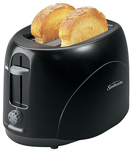 An image of Sunbeam TSSBTR926W 2-Slice Black Cool Touch Wide Slot Toaster | The Top Toasters 